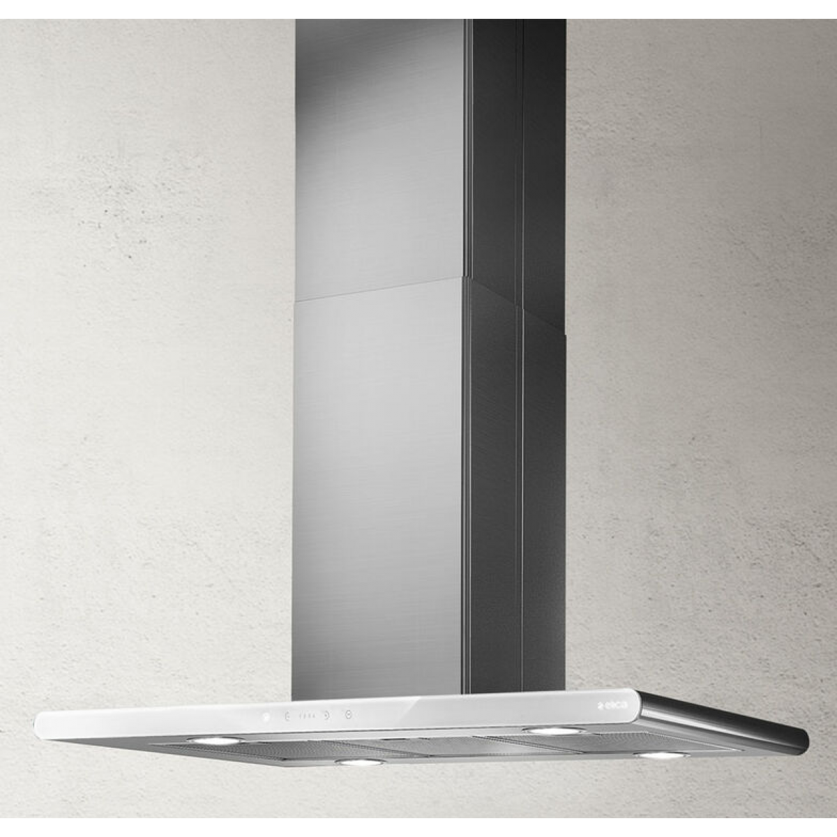 Elica GALAXY ISLAND SW 90厘米島式抽油煙機 (不銹鋼+白色玻璃)